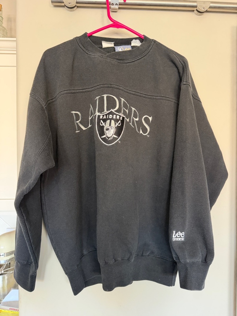 Lee Black Raiders Crewneck Sweatshirt